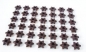 Preview: 42 pcs. dark chocolate star hollow shells at sweetART -1