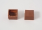 Preview: 63 Stück Schokoladenschalen eckig Vollmilch von sweetART