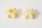 Preview: 42 pcs. white chocolate star hollow shells at sweetART