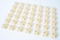 Preview: 42 pcs. white chocolate star hollow shells at sweetART -1