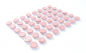Preview: 48 Macaron half shells pink at sweetART-01