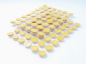 Preview: 96 Macaron half shells yellow at sweetART-02