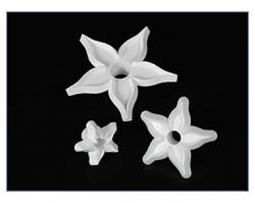 Five Petal Flower Cutter pointed 3-pieces at sweetART