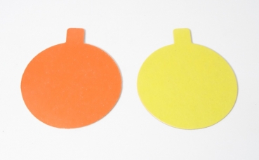 Yellow / Orange small cake boards Round 8 cm at sweetART