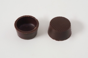 Box - dark round chocolate bowls - praline cup at sweetART