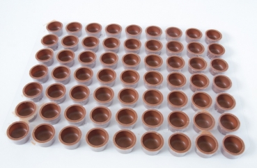 Karton - Schokoladenschalen rund Vollmilch von sweetART -1