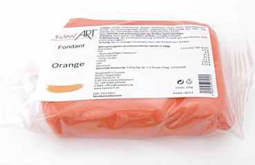 Best sugar paste for modelling 250 g orange at sweetART