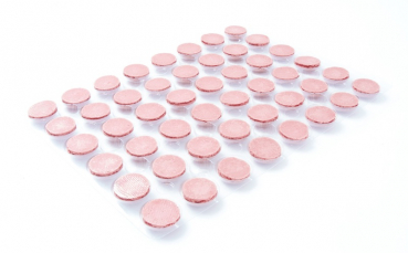 48 Macaron half shells pink at sweetART-01