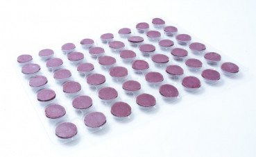 96 Macaron half shells violet at sweetART-01