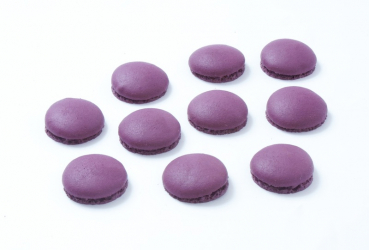 96 Macaron half shells violet at sweetART