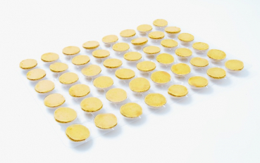 48 Macaron Halbschalen gelb von sweetART-01