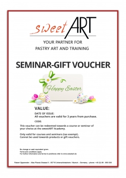 Pastry seminar gift voucher