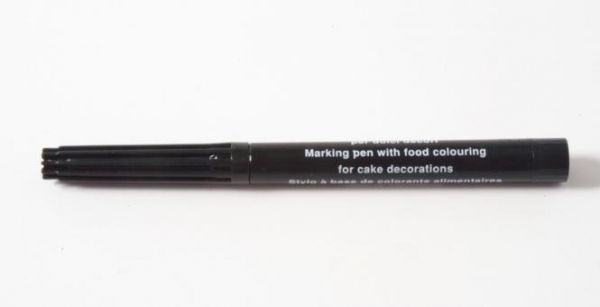 Black food color pen water soluble at sweetART