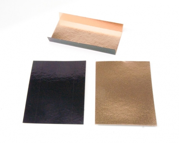 Gold / Black cake board Rectangular 10 x 4,5 cm at sweetART