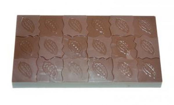 Pralinenform - Schokoladentafel Kakaobohne von sweetART