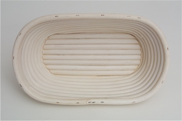 Bread dough improving basket oval 1 kg rattan at sweetART