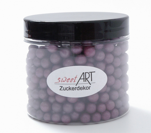 Sugar pearls large glitter violet 40 g at sweetART-01