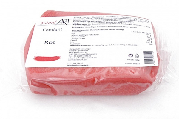 Best sugar paste for modelling 250 g red at sweetART