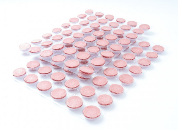 96 Macaron half shells pink at sweetART-02