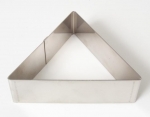 Professional cake ring Triangle 14 cm x 4 cm, stainless steel