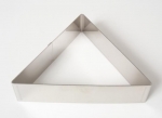 Professional cake ring Triangle 18 cm x 4 cm, stainless steel