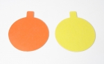 Yellow / Orange small cake boards Round 8 cm 10 pieces