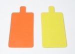 Yellow / Orange small cake board Rectangular 9,5 x 5,5 cm 10 pieces