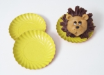 Pastry paper tartlet cup yellow 9 cm 10 pieces