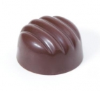 Pralinenform - Schokoladenform rund gerieft