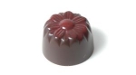Pralinenform - Schokoladenform rund Blumenrosette