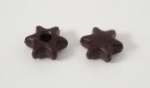 42 Stk. Schokoladenstern Hohlkörper zartbitter mit Rezeptvorschlag