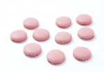 Macaron Halbschalen pink/rosa 96 Stk. / fertig gebacken