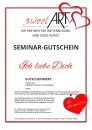 Pastry seminar gift voucher "I Love You"